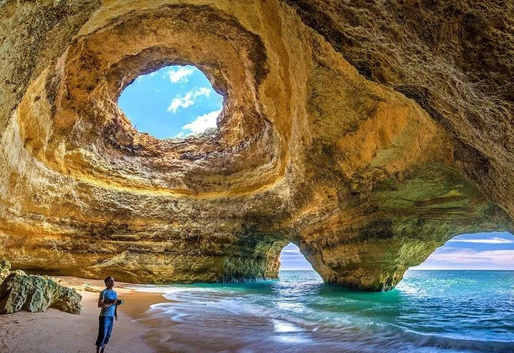 Sea cave on the Algarve coast