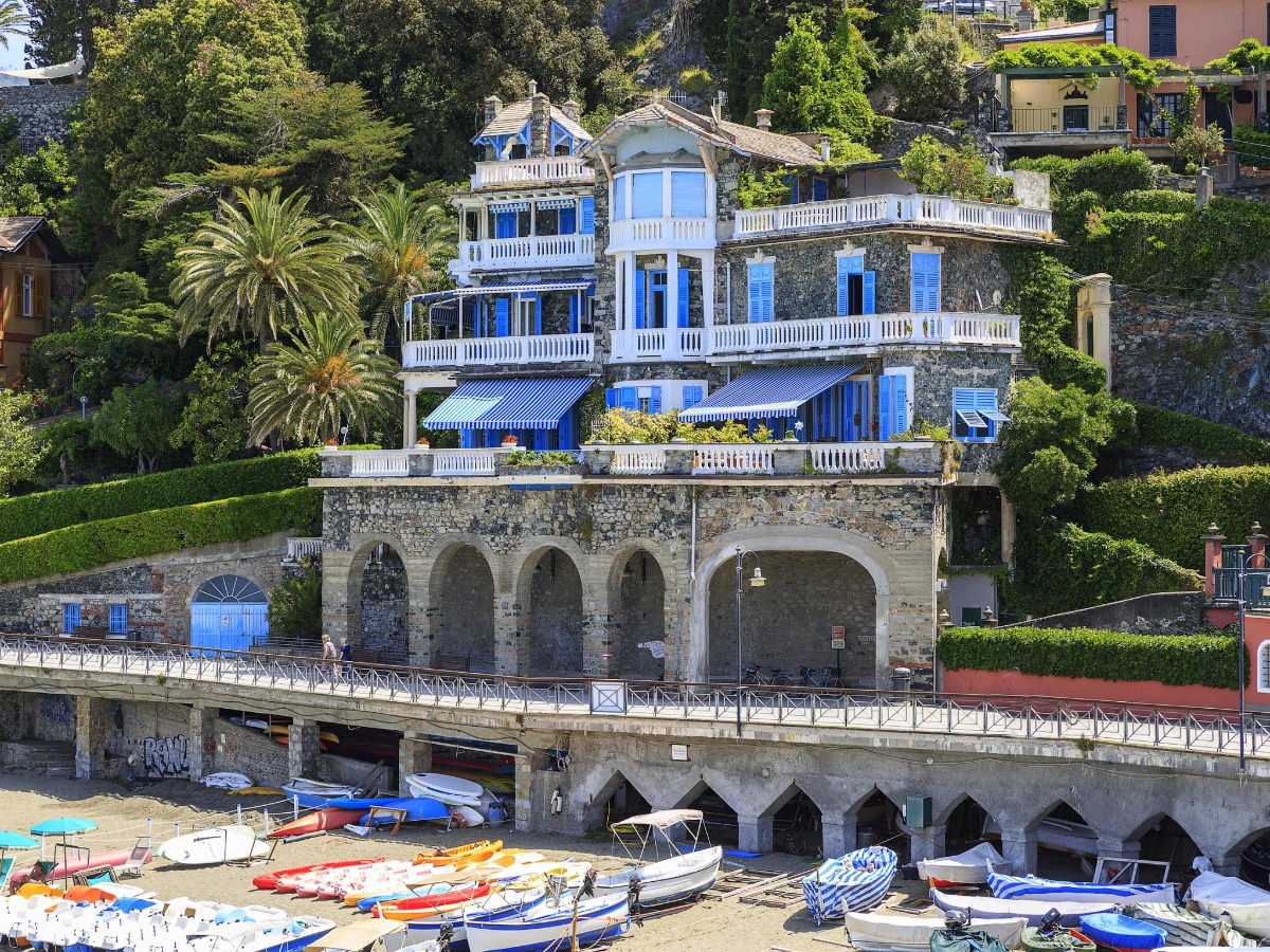 Villa by the sea in Liguria, in Italy