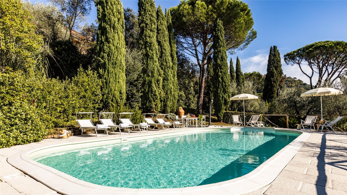 Villa on the hills in Tuscany, in Italy