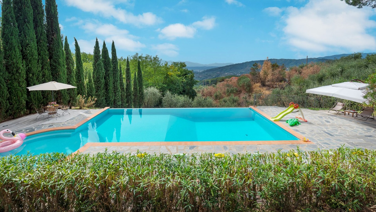 Villa on the hills in Tuscany, in Italy