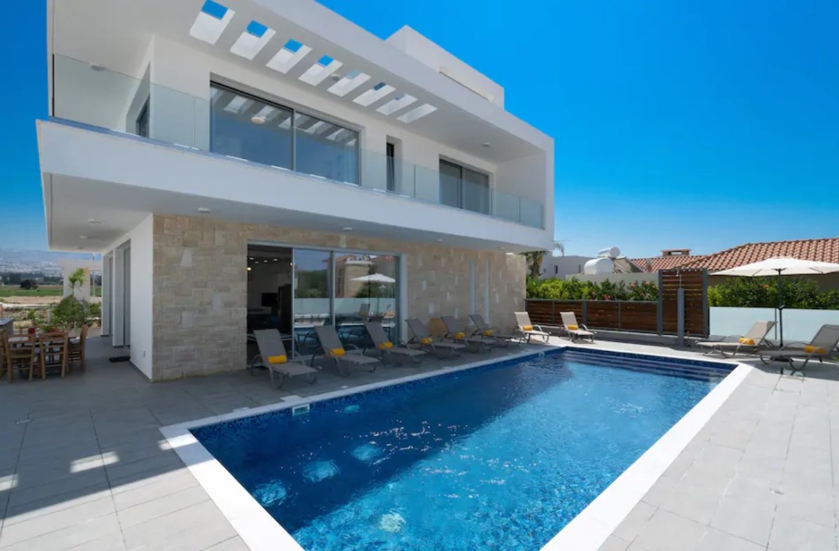 Villa by the sea in Paphos, in Cyprus