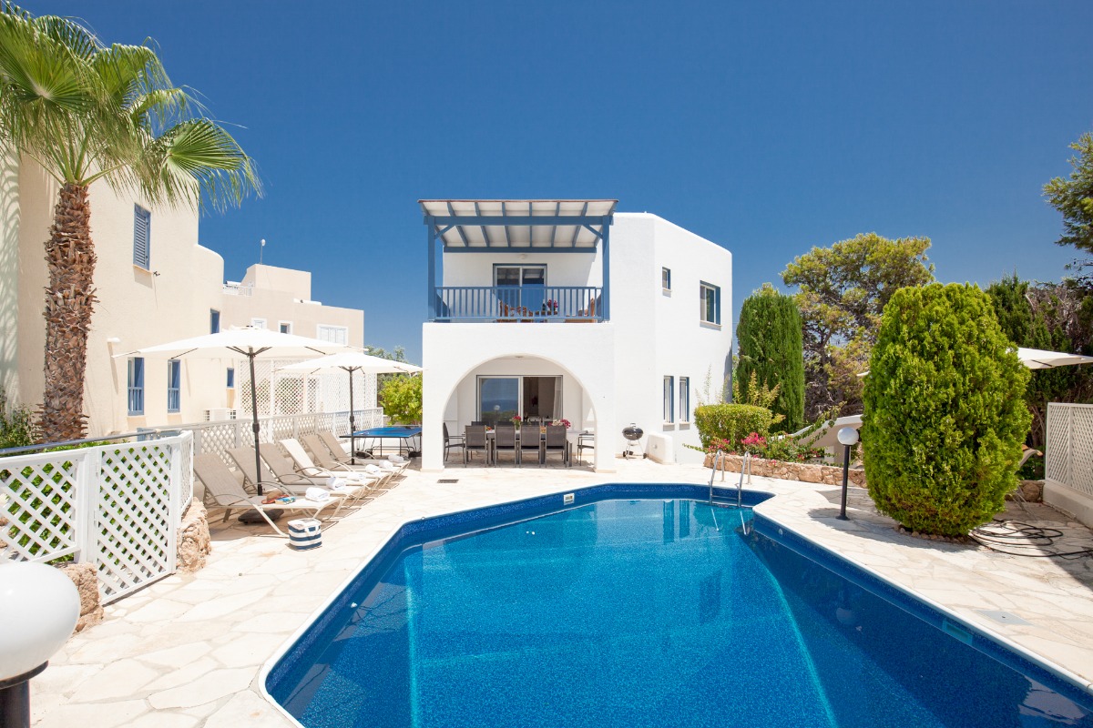 Villa by the sea in Paphos, in Cyprus