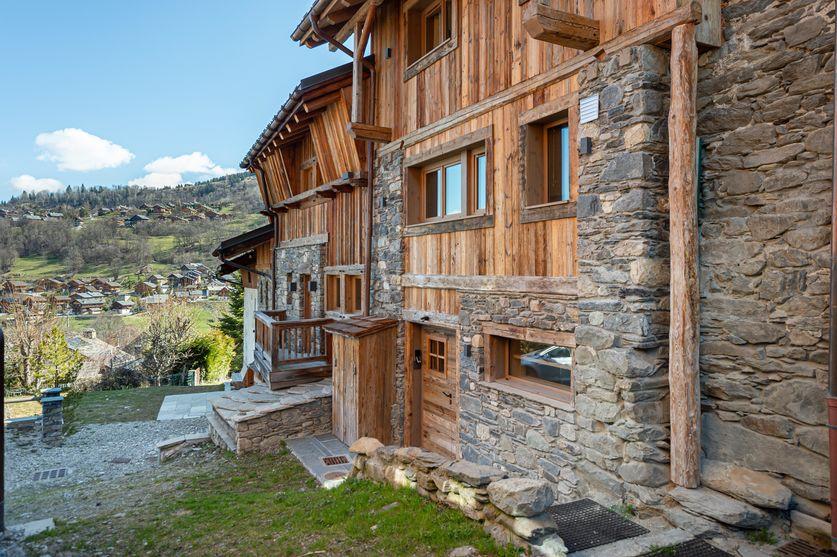 Chalet by the slope at the ski resorts, in France