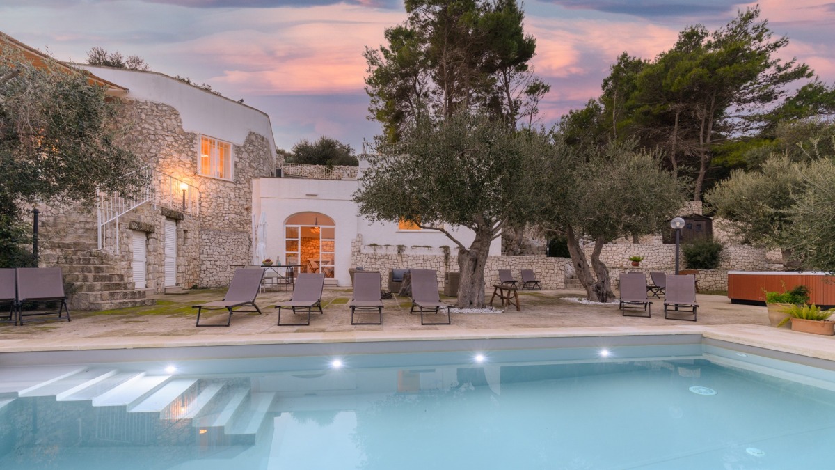 Villa by the sea in Apulia, in Italy