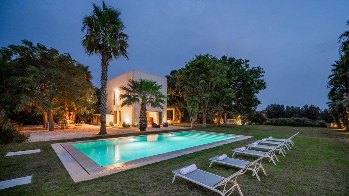 Villa by the sea in Sicily, in Italy