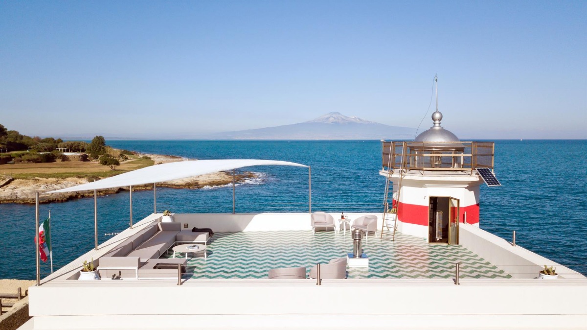 Villa by the sea in Sicily, in Italy