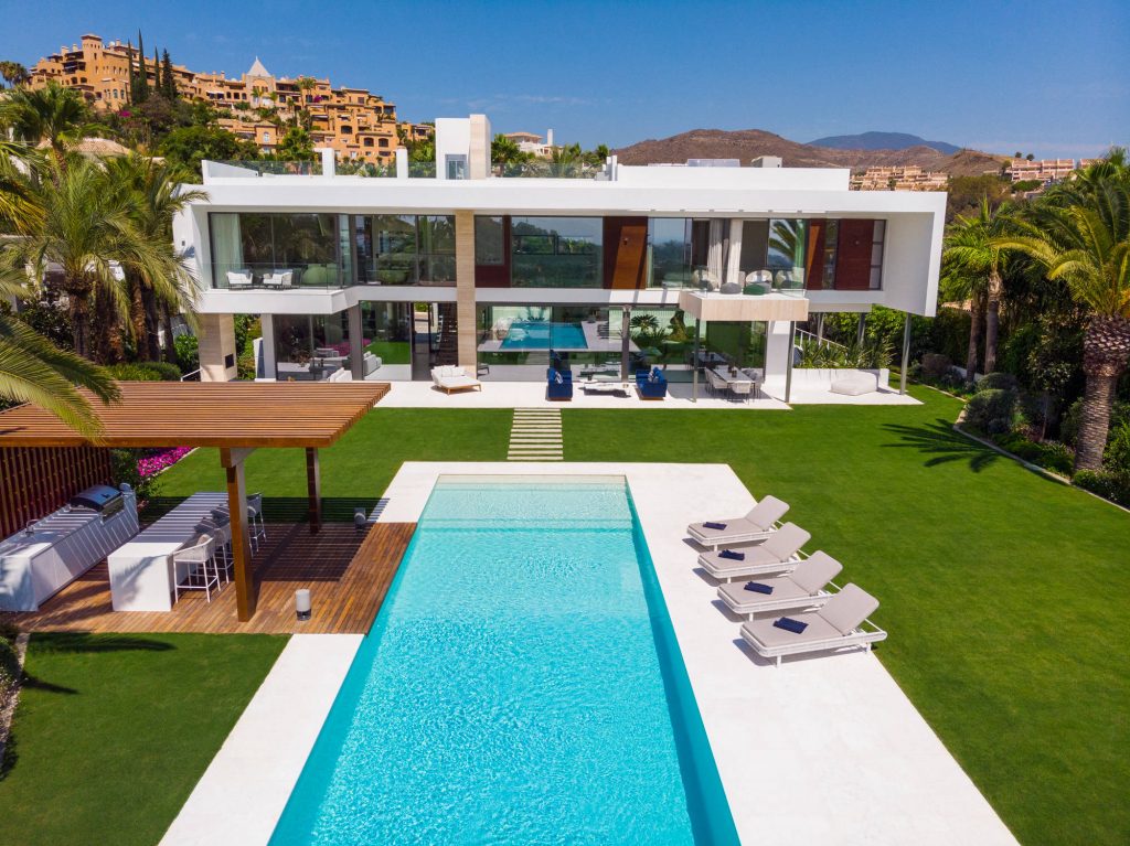 Villa by the sea on the Costa del Sol, in Spain