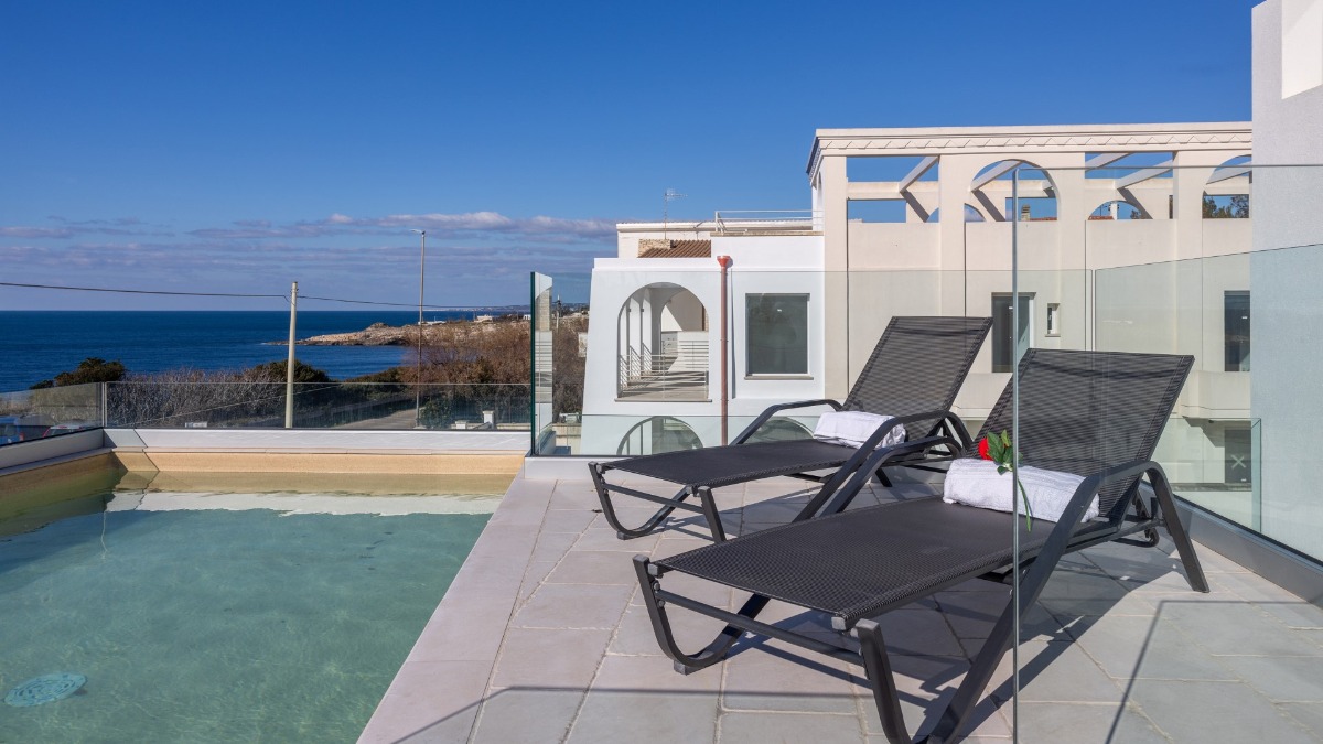 Villa by the sea in Apulia, in Italy