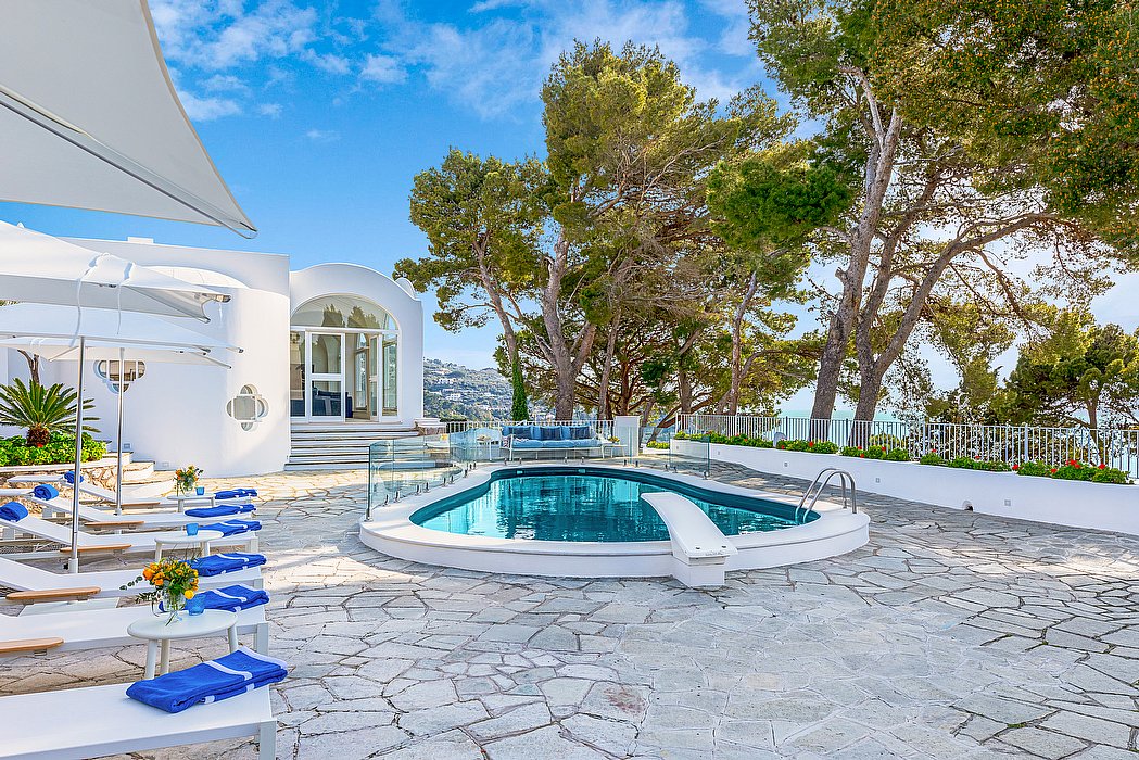 Villa by the sea on Capri, in Italy