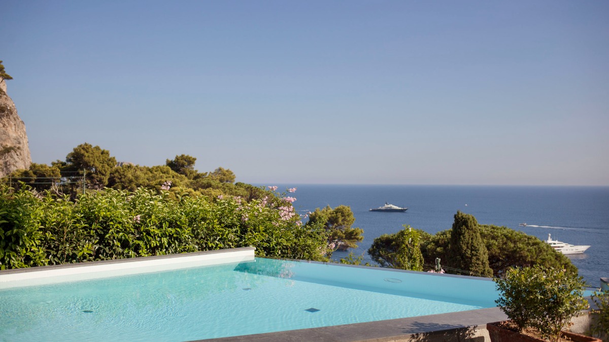 Villa by the sea on Capri, in Italy