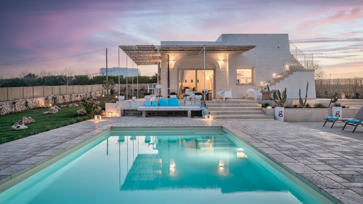 Villa by the sea in Apulia, in Italy