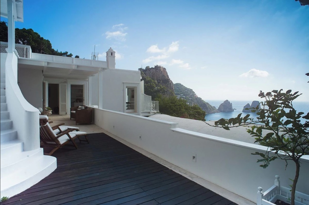 Villa by the sea on Capri, in Italy