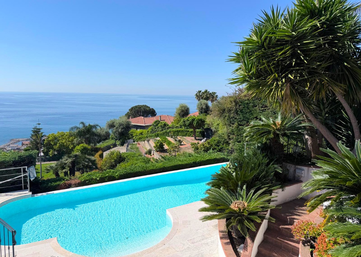 Villa by the sea in Liguria, in Italy